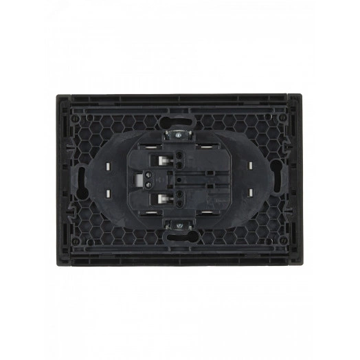 FORTE&PIANO Розетка 2-местная без заземления без защитных шторок безвинтовое крепление 10А FP326 серый IEK