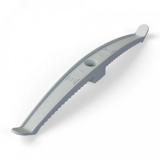 Держатель кабеля двусторонний для прямого монтажа в гофроящике серый (100 шт/кор)