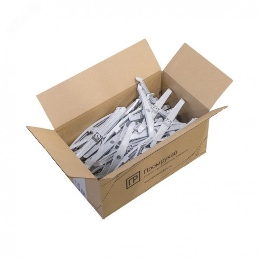 Держатель кабеля двусторонний для прямого монтажа в гофроящике серый (100 шт/кор)