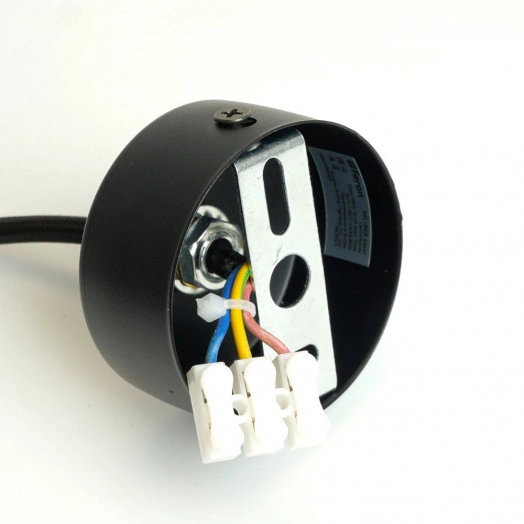 Светильник ДСО GU10 без лампы на подвесе черный золото