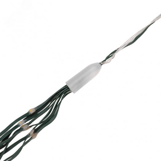 Гирлянда светодиодная из росы с макушкой на елку 9 нитей х 2м, 200LED эффект водопада теплый белый цвет 230В