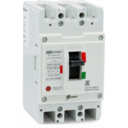 Выключатель автоматический PRO.KVANT TM-63N 3P 20A 35kA