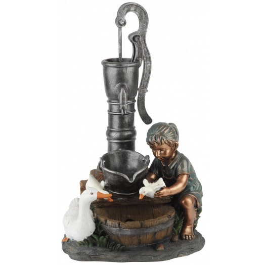 Фонтан уличный Птичница высота 76см -4 GA-02296