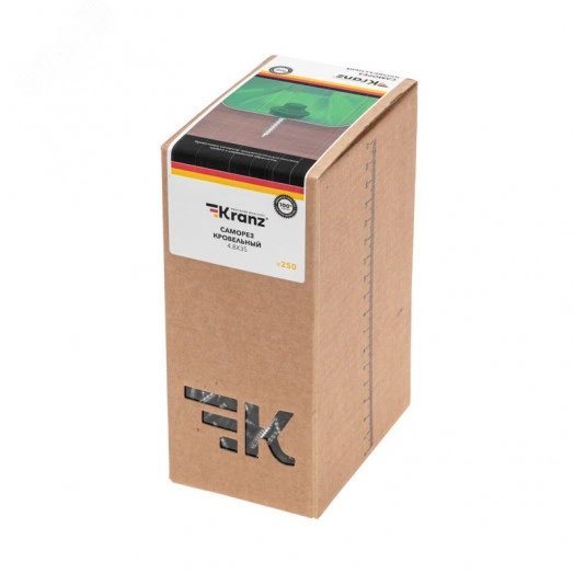 Саморез кровельный 4,8х35, окрашенный RAL 6005, короб (250 шт/уп)