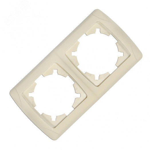Маргарита Маргарита рамка двухместная горизонтальная  сл.кость (ivory) (еврослот)