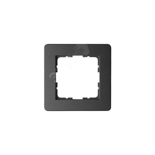 Рамка G-Flex 1-постовая, цвет черный матовый (soft touch)