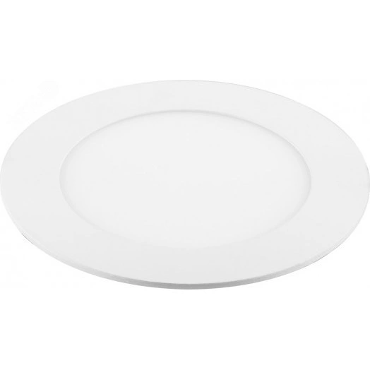 Светильник светодиодный ДВО-6w 6400K 490Лм slim белый