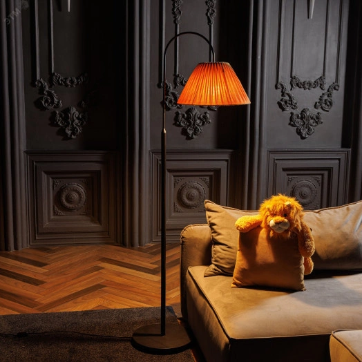 Светильник напольный НТБ 11-60-110 Летний сад абажур Янтарь