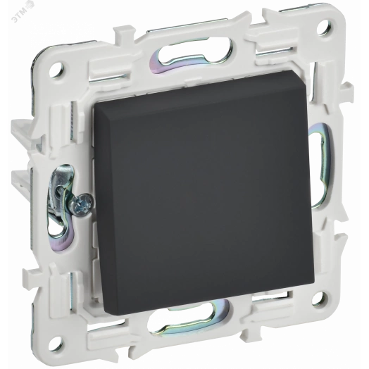 SKANDY Выключатель 1-клавишный проходной 10А SK-V02G графит IEK