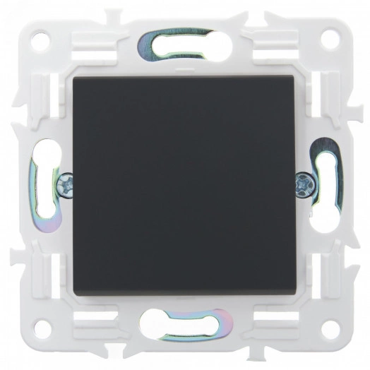 SKANDY Выключатель 1-клавишный проходной 10А SK-V02G графит IEK