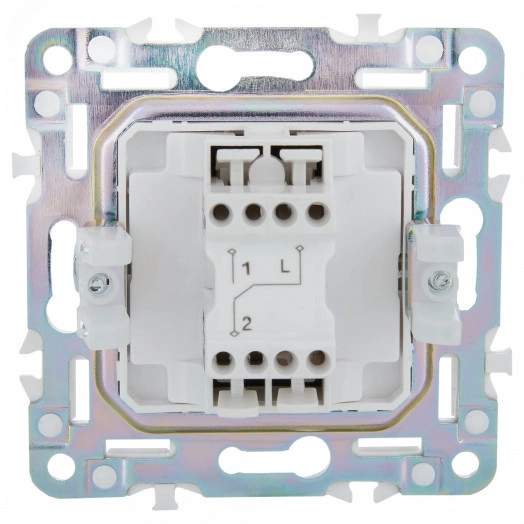 SKANDY Выключатель 1-клавишный проходной 10А SK-V02G графит IEK