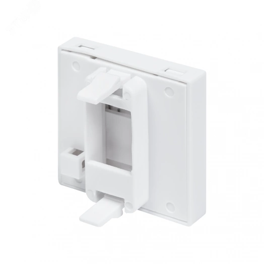 Вставка для модуля Keystone, 1 порт, 45x45 мм, со шторкой, белая