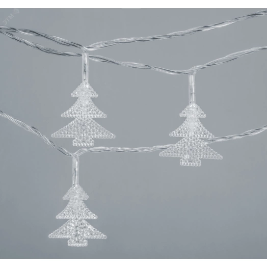 Гирлянда новогодняя светодиодная NGF-D042-04 нить елочки RGBY 1.6м IP20