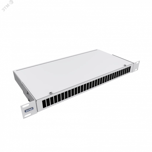Кросс NTSS оптический 19'' укомплектованный 1U. 16 портов SC/UPC duplex. 9/125 мкм (сплошная панель. сплайс-кассета. пигтейлы. КДЗС. адаптеры) серый RAL 7035