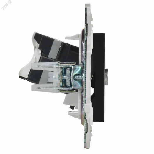 SKANDY Розетка двойная TV+RJ45 кат.5E SK-A14Bl черный IEK