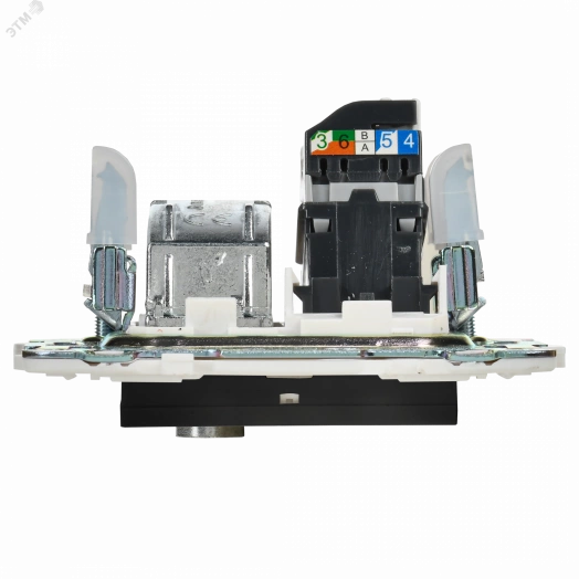 SKANDY Розетка двойная TV+RJ45 кат.5E SK-A14Bl черный IEK