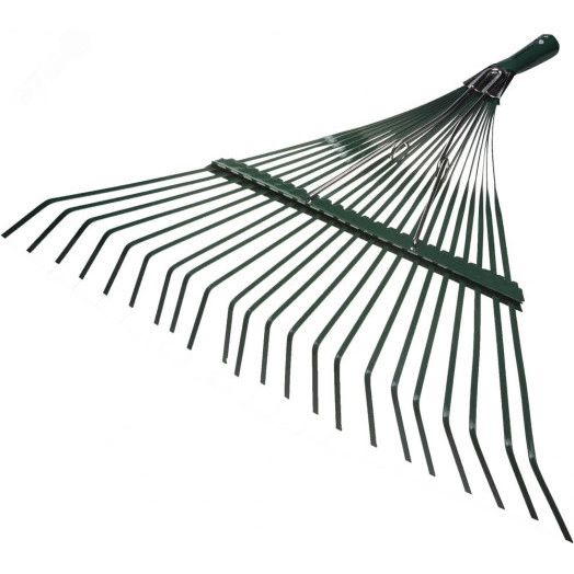 Усиленные веерные грабли металлические GR-45x 22 плоских зубца 450 мм