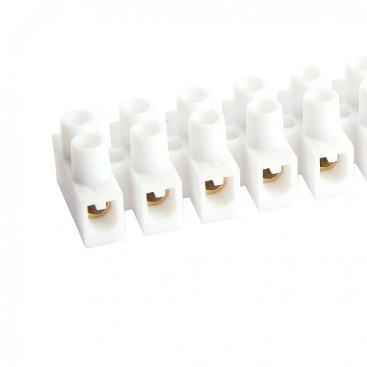 Колодка клеммная винтовая, линейка 12 штук, полипропилен, LD226-3A DIY