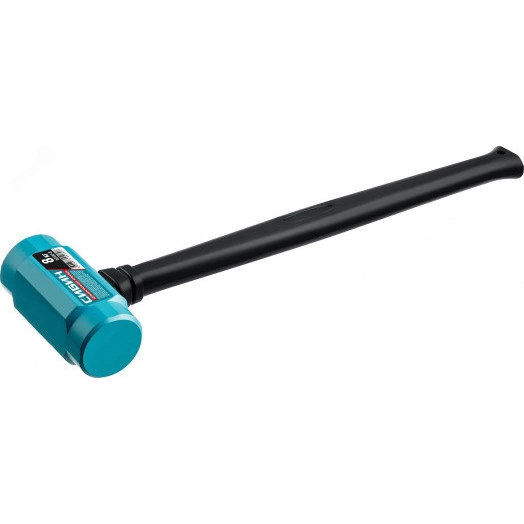Кувалда цельностальная, 8 кг, 720 мм с удлинённой обрезиненной рукояткой