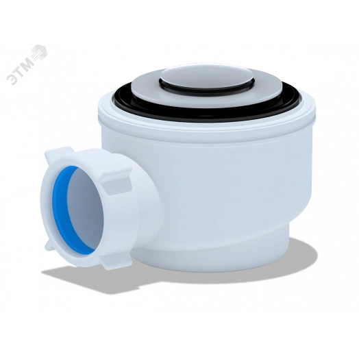 Сифон для душевого поддона АНИ 1 1/2' х 50/60 клик-клак хром