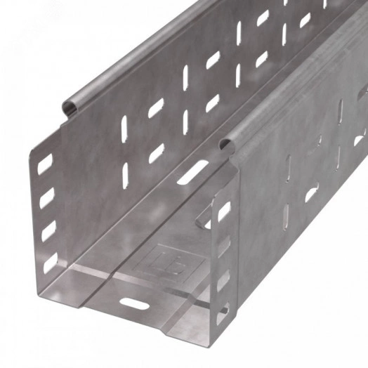 Лоток перфорированный Стандарт INOX (AISI 409) 100х100х3000 (0,7 мм) (6 м/уп)