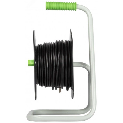 Удлинитель силовой на катушке пластик 4 розетки с заземлением 40м ПВС 3x1мм2 GREEN LINE KAT-3x1-40m Greenline ЭРА