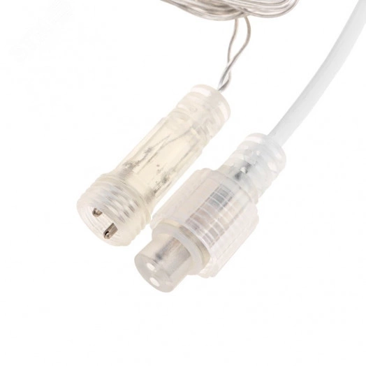 Гирлянда светодиодная Айсикл бахрома 5х0,6м с эффектом мерцания прозрачный провод IP44 230В диоды теплые белые 112LED NEON-NIGHT