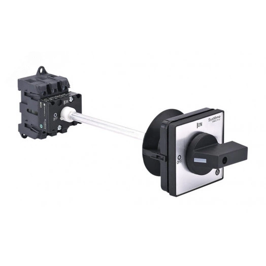 ВЫКЛЮЧАТЕЛЬ-РАЗЪЕДИНИТЕЛЬ 3P 32A С ЧЁРНОЙ ВЫНОСНОЙ РУКОЯТКОЙ НА ДИН-РЕЙКЕ/ПЛАТЕ