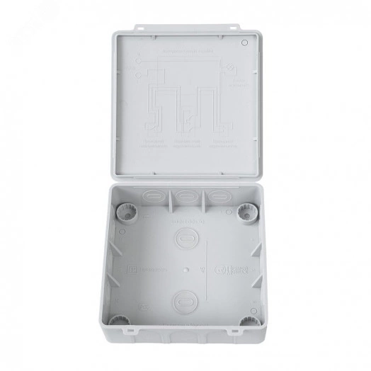 Коробка распределительная 60-0302 для прямого монтажа двухкомпонентная безгалогенная (HF) 100х100х30