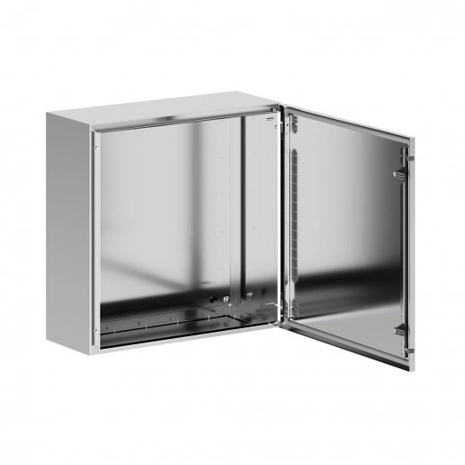 Корпус навесной STH с М/П, нержавеющая сталь AISI316, ВхШхГ 600x600x250 мм, с фланцем