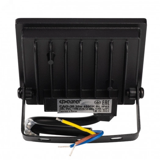 Прожектор светодиодный СДО-20 20Вт 6500К 1600Лм IP65  ФАZА