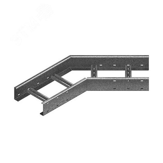 Поворот 45 град. для лестничного лотка ЛКР 300х85, толщ. 2,0 мм, гор. цинк