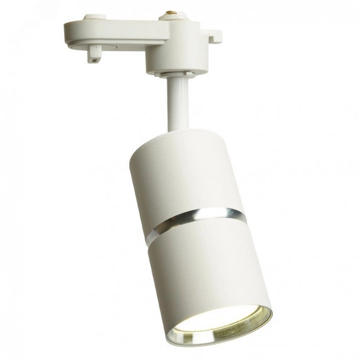 Светильник трековый на шинопровод ДПО GU10 без лампы IP40 белый серебро