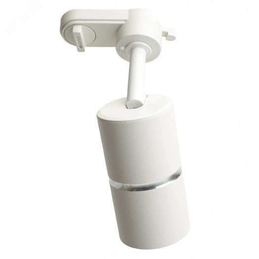 Светильник трековый на шинопровод ДПО GU10 без лампы IP40 белый серебро