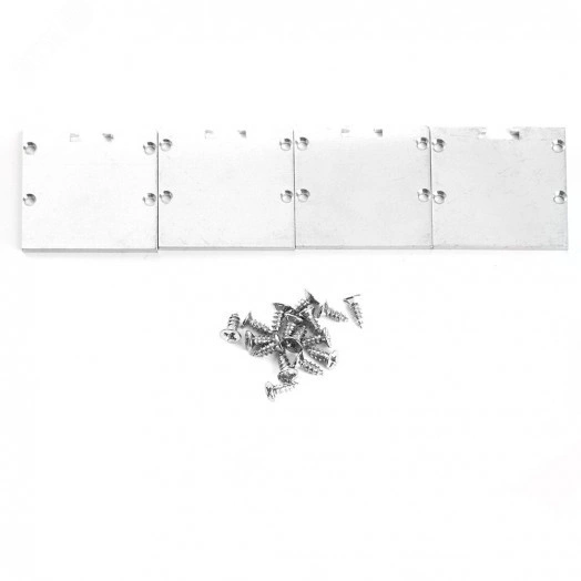 Заглушка для профиля CAB256 без отверстия (4шт) алюминий