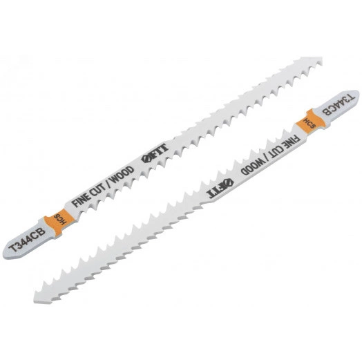 Полотна по дереву двусторонние, HCS, шлифованные под свободным углом зубья, 116/90 мм (T344CB), 2 шт.