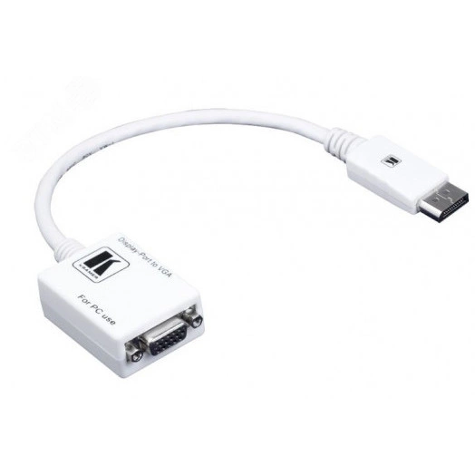 Кабель-переходник DisplayPort М на VGA F, 0.3 м., белый