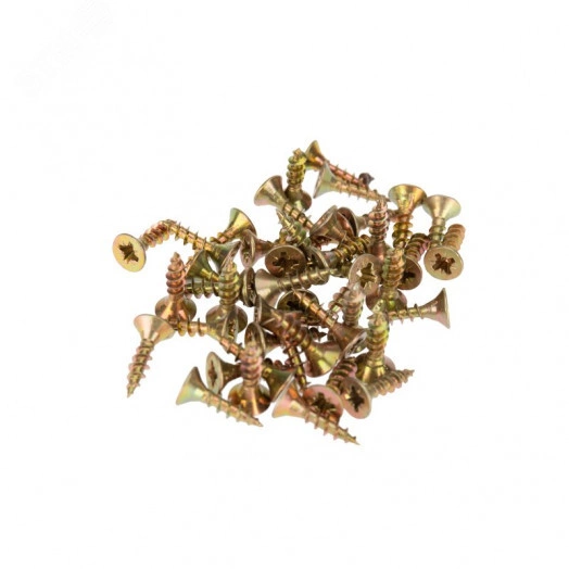 Саморез универсальный 4х16, желтый цинк, пакет (1000 шт/уп)