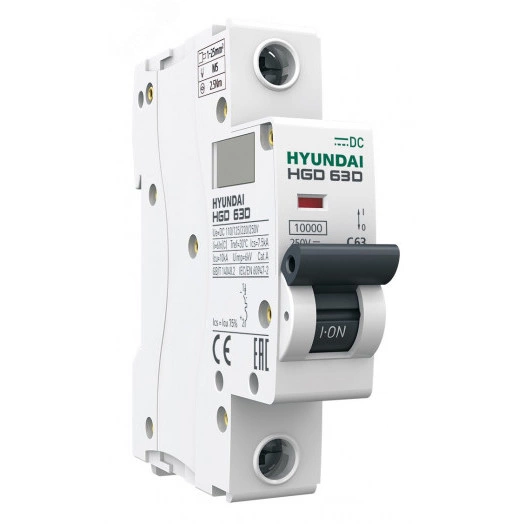 Выключатель автоматический модульный однополюсный 5А C 10кА DC Standard HGD