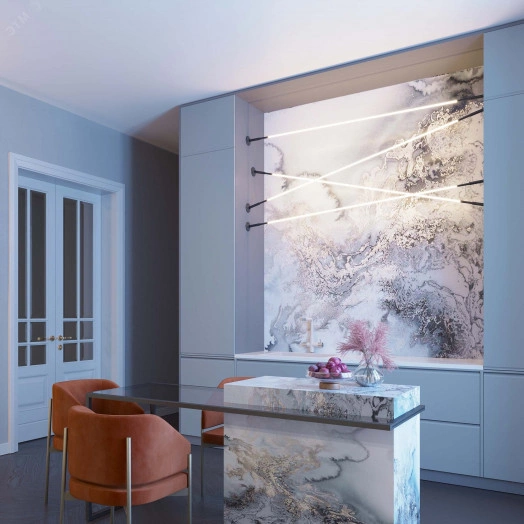 Лента герметичная MOONLIGHT-TOP-S-M560-D13mm 48V Warm2700 (13 W/m, IP65, 10m, wire x1, трос) (Arlight, Вывод прямой, 3 года)