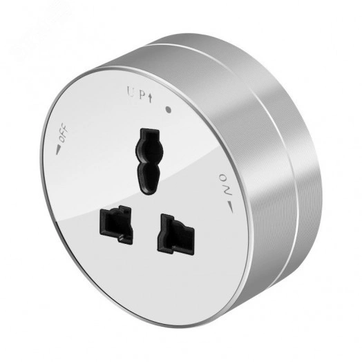 MultiTrack Розетка универс. круглая 13А/250В Белый