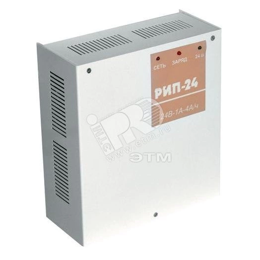 Источник вторичного электропитания РИП-24 24В 1А под 2 АКБ 4.5 А/ч исполнение 04