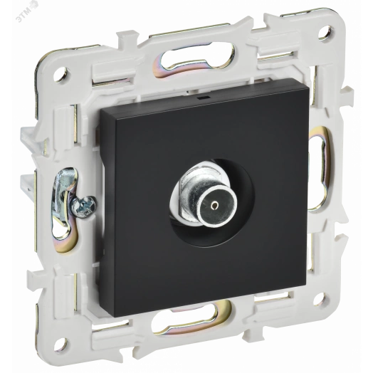 SKANDY Розетка TV оконечная SK-A12Bl черный IEK