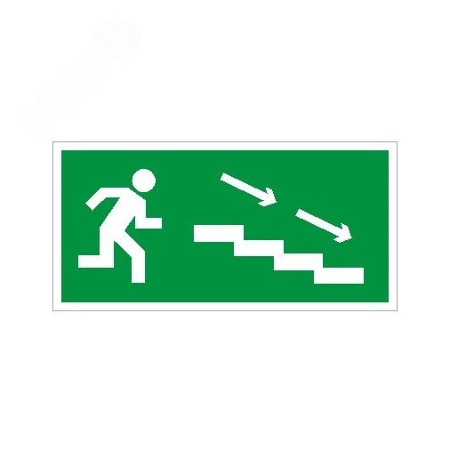 ПЭУ 004 По лестнице вниз направо (260x117) белый oracal URAN STANDARD