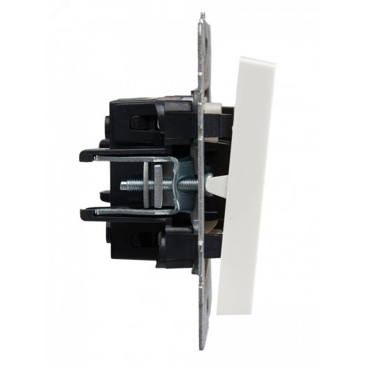 BRITE Выключатель одноклавишный проходной с индикацией 10А ВС10-1-7-БрБ белый IEK