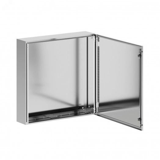 Корпус навесной STH с М/П, нержавеющая сталь AISI316, ВхШхГ 800x800x200 мм, с фланцем