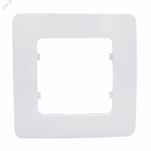 Рамка одноместная, скрытой установки, цвет белый