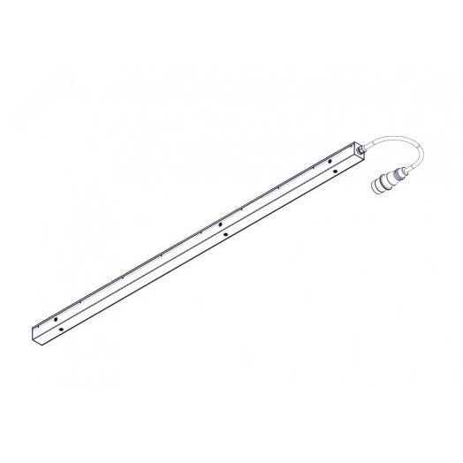 Блок распределения питания Uniprom. управляемый. 0U. 400В. 3Ф. 16A. 36xC13 6xC19. 3м кабель. IEC309