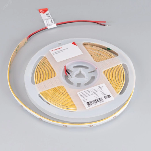 Лента COB-S-X480-8mm 24V Warm2700 (6 W/m, IP20, 5m) (Arlight, боковое свечение)