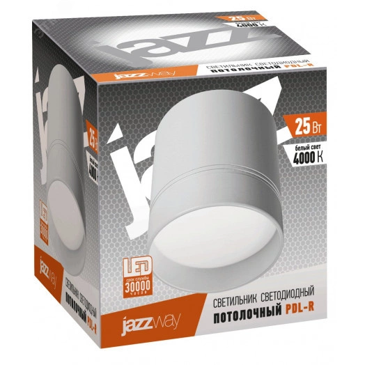 Светильник светодиодный ДПО-25w 4000K 1800Лм 100° IP20 белый